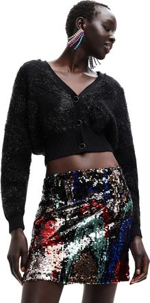Desigual Womens Black JERS_Ariel 2000 Jumper Sweater, L