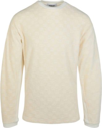 AMBUSH Mens Monogram Crewneck Sweatshirt In White