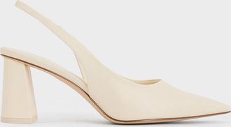 Charles & Keith Teagan Trapeze Heel Slingback Pumps