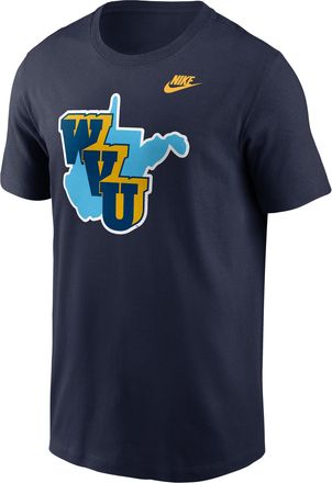 Nike West Virginia 1965 Throwback Nike Mens College T-Shirt in Blue | N19941SWVV-0T2