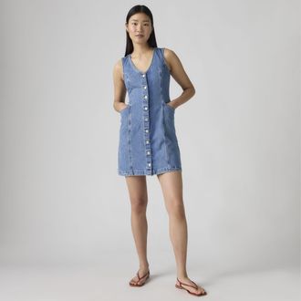 Levi's Vianna Vest Dress - Womens - XS - Blue