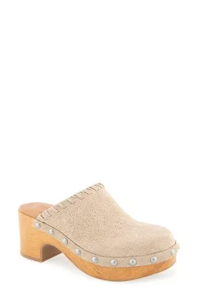 Gentle Souls Daphine Clog in Warm Sand Suede at Nordstrom, Size 5.5