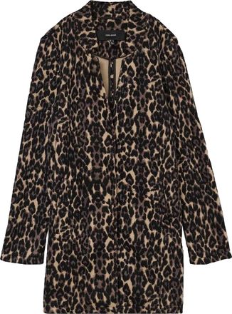 Vero Moda Dames Katrine Luipaardprint Borsteljack (Bruin)
