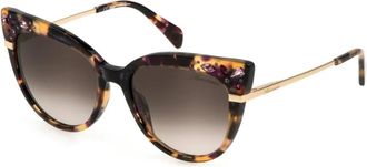 Blumarine Harmonie van sensuele en romantische zonnebrillen - Dames - Zonnebrillen - Bruin - 55 MM - Accessoires