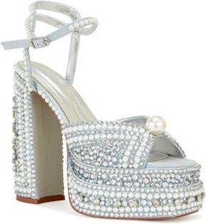 Azalea Wang Something Blue Ankle Strap Platform Sandal at Nordstrom Rack, Size 8.5