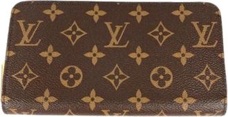 Louis Vuitton Pre-owned Long bill wallet (bi-fold) - Dames - Vintage Accessoires - Bruin - ONE Size - Vintage