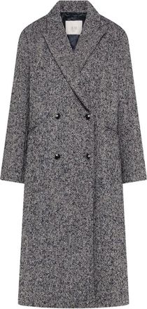 Seventy Cappotto Spigato Doppio Petto - Coats - Mujer - Azul - M