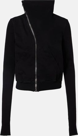 Rick Owens Felpa in jersey di cotone con cintura