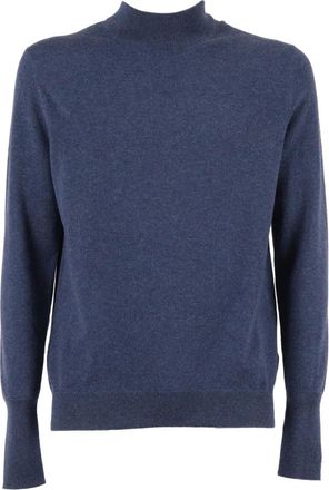 Ballantyne Cashmere Knitwear, male, Blue, Size: XL Maglia Collo Alto