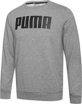 Puma Round Neck Pullover Casual Gray 855227-02