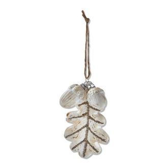 Tag White Leaf Christmas Tree Ornament Decorative Holiday Decor at Nordstrom