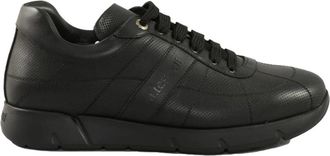 A.Testoni Leren Sneakers - Heren - Sneakers - Zwart - 41 EU - Leer - Schoenen