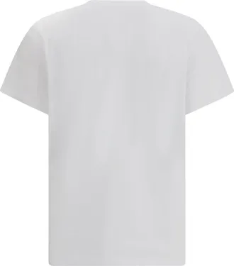 Ganni Womens Crewneck T-Shirt Bright White Cotton T-Shirts And Polos