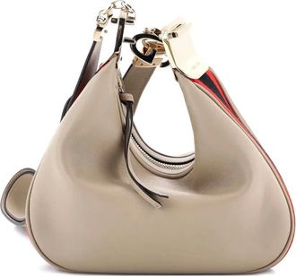 Gucci Borsa a spalla Attache piccola in pelle con tracolla - Toni neutri