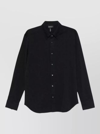 Emporio Armani logo shirt button down collar