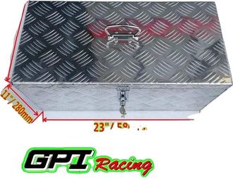 OEM Caja De Herramientas, Aleaci&oacute;n De Aluminio, 580 Mm X 280 Mm X 240 Mm, Compatible Con Furgonetas, Cerradura En T Con Llave, Instalaci&oacute;n Bajo El Chasis