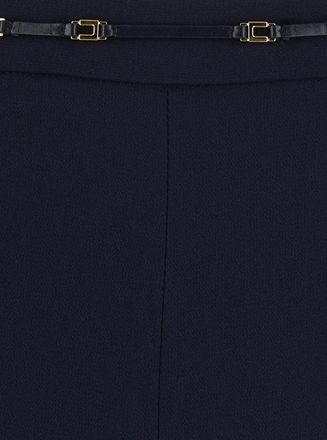 Elisabetta Franchi Flare Trousers - Blue