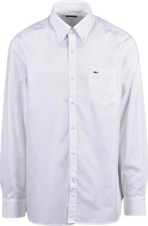 Paul & Shark shirt - Heren - Casual Overhemden - Wit - 4XL - Katoen - Overhemden