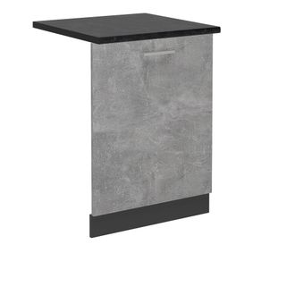 Vicco Tapa Del Lavavajillas R-line, Hormig&oacute;n, 60 Cm, Et M&aacute;rmol