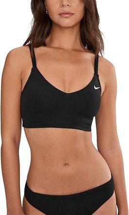 Nike Line Wave Jacquard V Neck Midkini Womens Clothing Black : XS, Polyester/Spandex