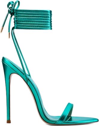 Femme LA 120mm London lace-up sandals - women - Artificial Leather/Artificial Leather/Artificial Leather - 35 - Green