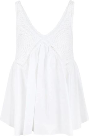 P.A.R.O.S.H. Canotta in cotone - Bianco