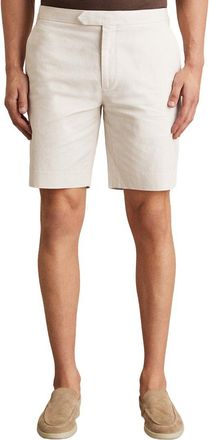 Reiss Sketch Formal Side Adjust Linen-Blend Short