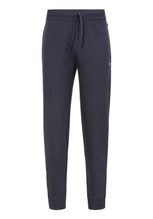 HUGO BOSS Pyjamahose BOSS Waffle Pants Cuf, Herren, Gr. XXL, N-Gr, blau (dunkelblau 403), Jersey, Obermaterial: 60% Baumwolle, 40% Polyester, lang, Hosen Pyjama