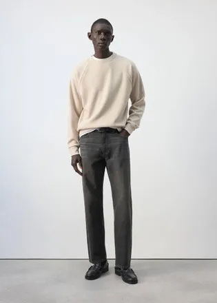 Mango Felpa effetto garzato beige - Uomo - XXL - MANGO MAN
