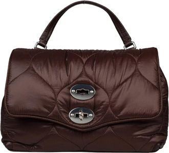 Zanellato Postina Lunaria - Dames - Handtassen - Bruin - ONE Size - Leer - Tassen