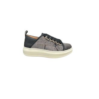 Alexander Smith Sneakers, female, Gray, Size: 6 US Polyester Sneakers Grey Leather Composition