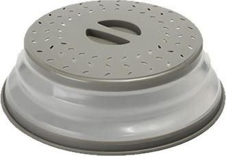 OEM Tapa Plegable Para Microondas - 3 Piezas, Protector Antisalpicaduras Con Orificio Para Vapor Para Calentar Alimentos, Color Gris