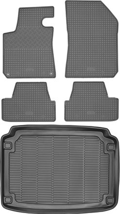 OEM Juego De Alfombrillas De Goma Para Peugeot 308 Ii Hatchback De 2013 + Alfombrilla Para El Maletero