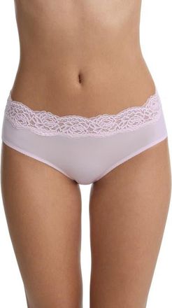 Skarlett Blue Divine Lace Trim Hipster in Lilac Pink at Nordstrom, Size X-Large