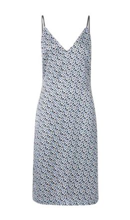 Burberry Logo Silk Slip Dress Size XS