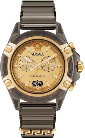 Versace Chronograph Watch - Heren - Horloges - Geel - ONE Size - Accessoires