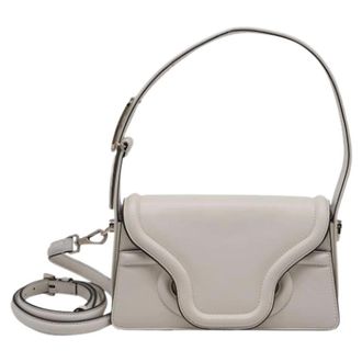 Valentino Pre-owned Small Le Petit Deuxi&egrave;me Shoulder Bag - Dames - Pre-owned - Grijs - Maat: ONE Size Leer