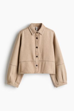 H&M Denimbluse - Beige