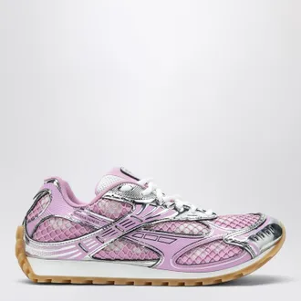 Bottega Veneta Orbit sneakers in pink/silver