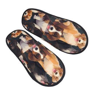 Generic House Slipper Cute Variety Dog Puppy Cosy Spa Slippers Plush Fluffy Home Slippers Bedroom Hotels M