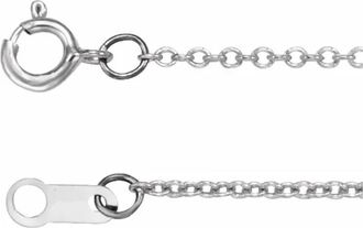 Pompeii3 Solid Platinum 1mm Cable Chain 18 2 grams