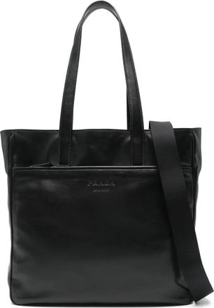 Prada embossed-logo shoulder bag - men - Calf Leather - OS - Black