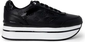Guess Zwarte Veterschoenen voor Vrouwen - Dames - Sneakers - Zwart - 41 EU - Polyester - Schoenen
