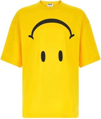 Moschino Camiseta Reverso Smile - Tops - Hombre - Amarillo - XL