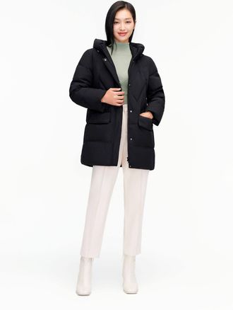 Bosideng Womens Womens Classic Casual Down Parka - Black - Size 6 UK