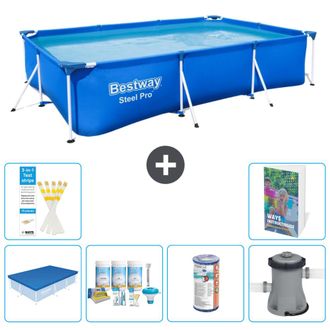 Bestway Piscina Bestway Steel Pro Rectangular - 300x201x66 Cm - 7-piezas S34