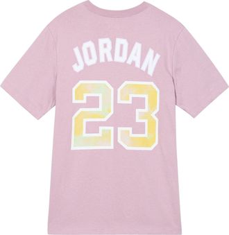 Nike Jordan Air Jordan Sport DNA Solid Color Logo Alphabet Numeric Round Neck Short Sleeve Purple Red DO8899-501