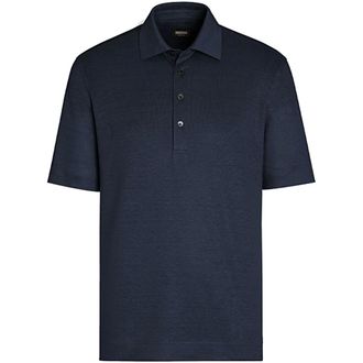 Ermenegildo Zegna Polo Shirts, male, Blue, Size: 2XL Polo Polo Shirt