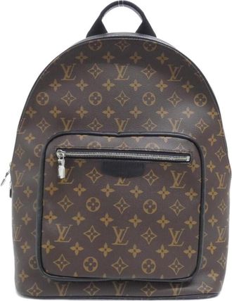 Louis Vuitton Marron Coated Canvas Backpack (Pre-Owned)