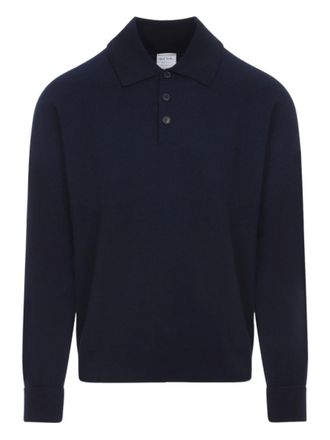 Paul Smith Navy Blue Long-sleeve Polo